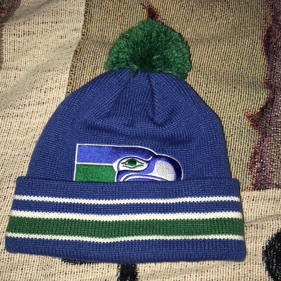 Mitchell Ness Seahawks Beanie Throwback 